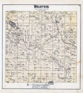 Beaver Township, Island Lake, Stony Lake, Beaver River, Pere Marquette River, Newaygo County 1880